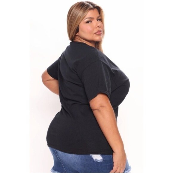 Fashion Nova ✦ Some Moms Cuss Too Much Graphic Tee ✦ Black Cotton Crew Neck S NW - Picture 12 of 14